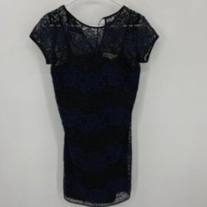 Loft Blue Lace Dress 0